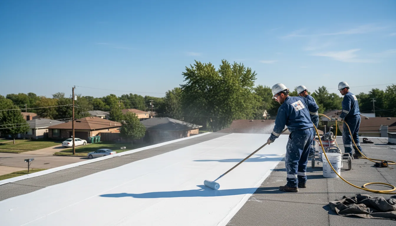Commercial roof coating in Burlington, ND near me